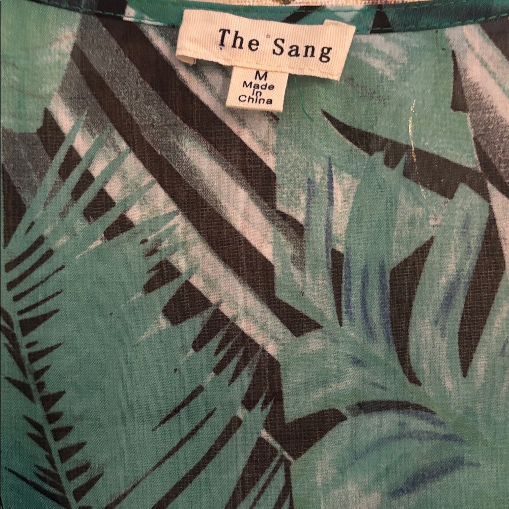 Tropical Leaf Print Maxi Dress - Picture 4 of 11